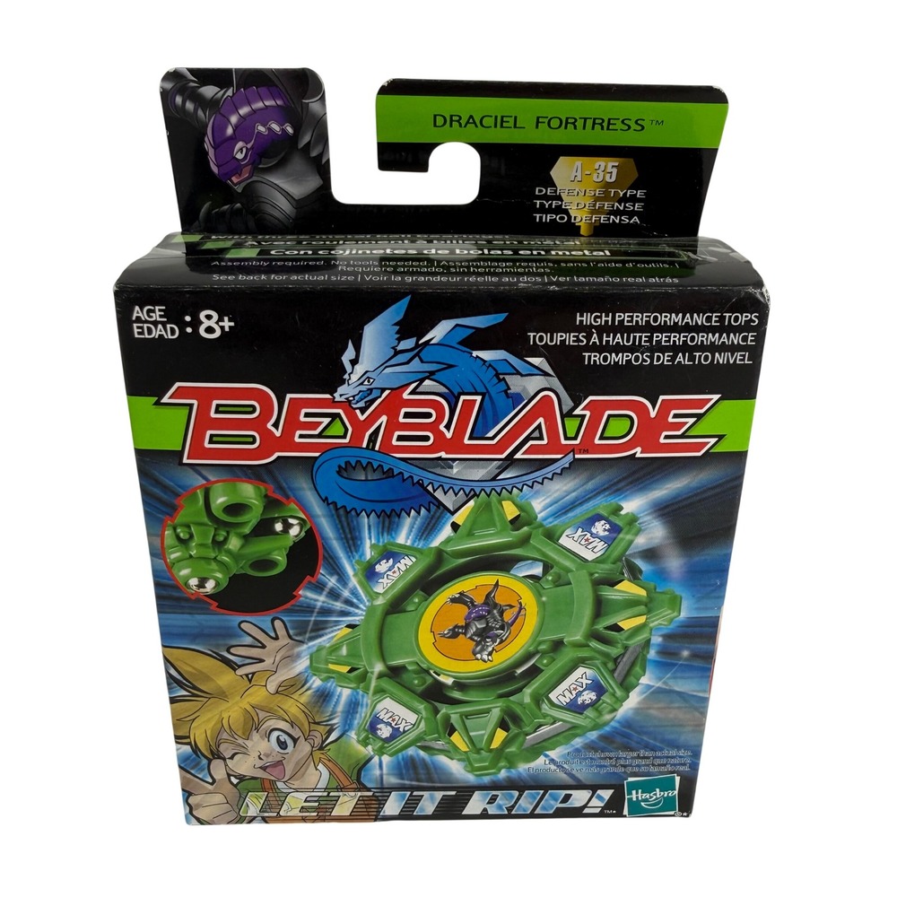 Hasbro Beyblade Draciel Fortress A-35 Defense Type 2003 New In Box